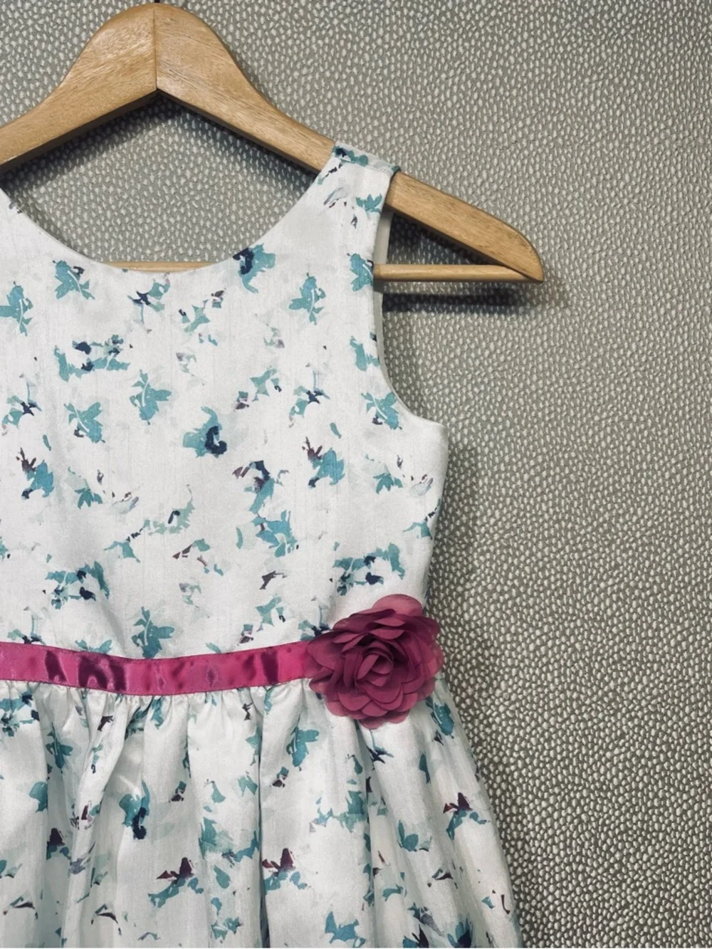 6 Little Girls Gymboree Floral Satin Dress